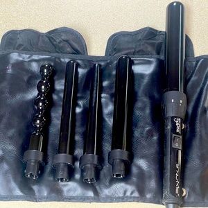 Nume Black Curling Iron with attachments
